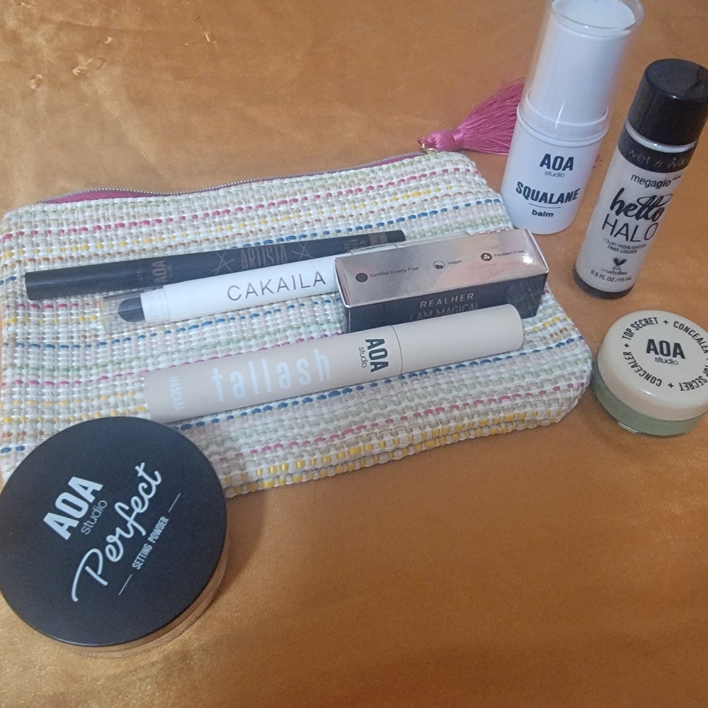 NEW Makeup Bundle w/ Bag 3 - AoA, RealHer, Wet n Wild, etc.
